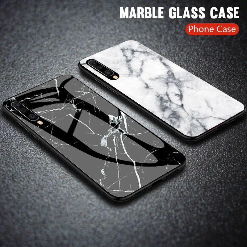 

Marble Glass Case For Samsung Galaxy A70 A50 A30 A40 A20 A10 A60 S10E S9 S8 S10 Plus M10 M20 m30 A7 A8 A9 A6 J4 J6 J8 2018 Note9
