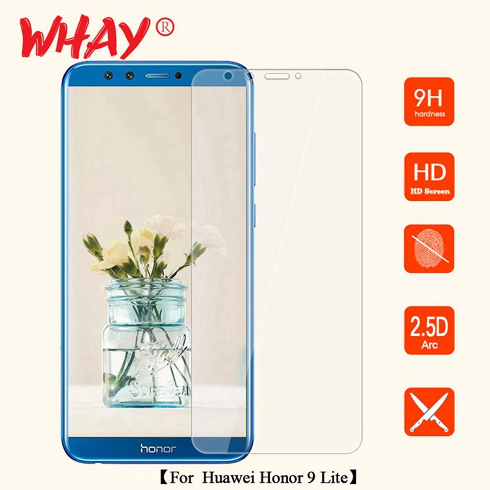 WHaY 2.5D Glass For Huawei Honor 9 Lite Film Cover 9H Tempered Glass Case For Huawei Honor 9 Lite Honor9 Lite Screen Protector   (1)