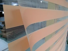 Custom Made 100%Polyester Roller Zebra Blinds in Orange Translucent Window Curtains for Living Room 30 Colours are Available