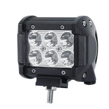 

2pcs Super Bright 4 inch 18W 6LED Work Light Bar Off-road Car Work Lamp Tractor Truck SUV ATV Flood 10-30V DC 6000-6500K