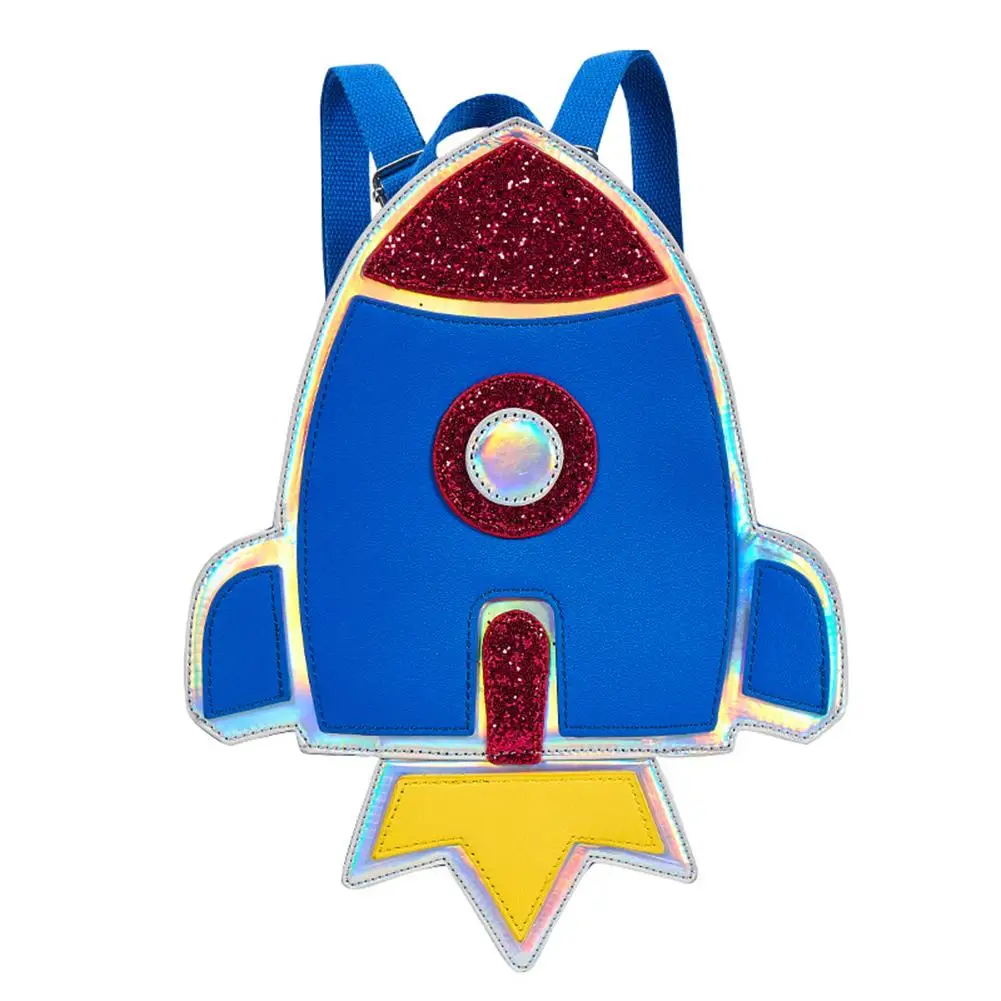 

Cartoon Rocket Children Anti-lost Backpack Kids Kindergarten Shoulder Schoolbag
