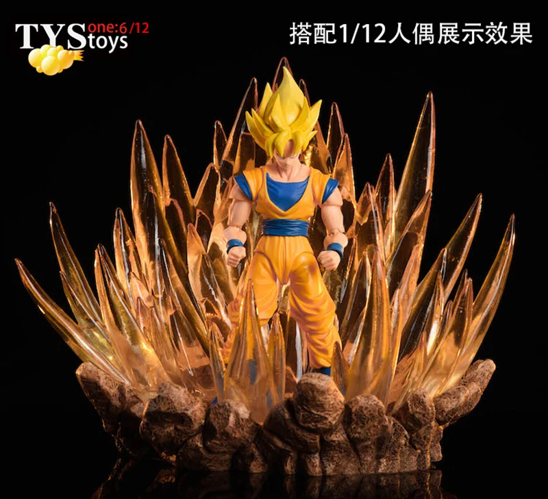 Горячая фигурка аксессуар TYStoys 1/12 подвижные куклы ручной 1/6 Супер Saiyan warrior burst платформа 2,0 F 1" Коллекция фигурок