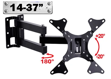 

14"-37" LED LCD TV Wall Mount Rotating Swivel Felexible TV Mount Monitor Holder Arm Bracket