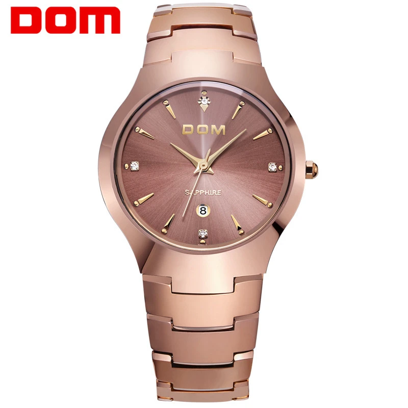 Watch Men DOM Brand hot sport Luxury tungsten steel Strap Wrist 30m waterproof Business Quartz watches Fashion Casual W-698-1M
