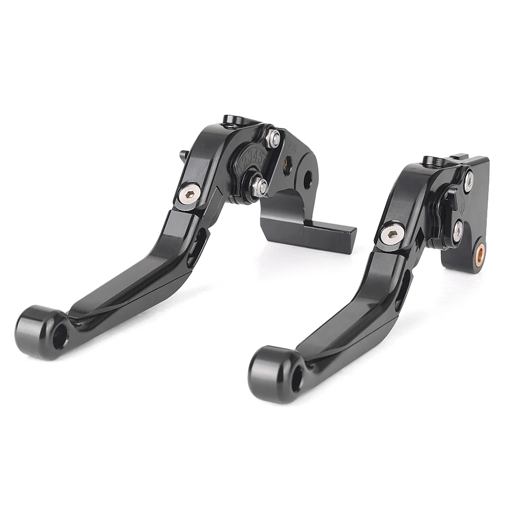 CNC Aluminum Alloy Adjustable Foldable Folding Extendable Brake Clutch Levers Set for Yamaha YZF R1 2004-2008 & R6 2005-2016 & R6S CA 2006 & EU 2006-2007