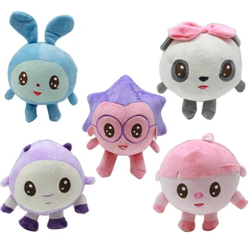 

5 pcs/ lot Cute Spherical Cartoon Movies Character Stuffed Toy Rabbit Pig Owl Plush Doll Birthday Children's Day Gift For Kids