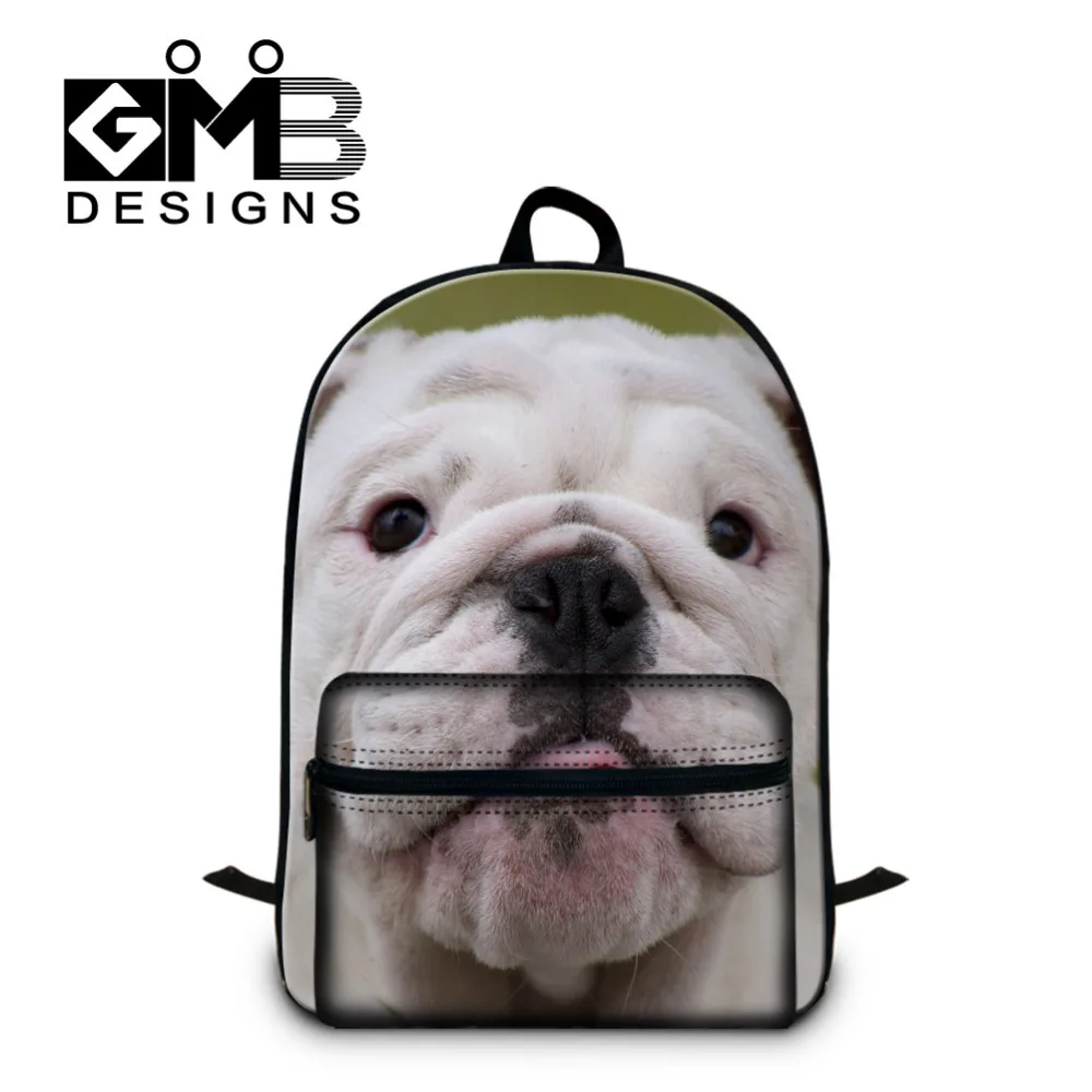 Dispalang Animal 3D Printing Women Laptop Backpack Dog Pattern School