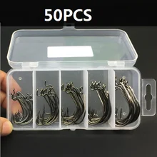 50 шт. рыболовные крючки 2#1#1/0#2/0#3/0# Кривошип крючок аксессуары черный никель Высокоуглеродистая сталь Кривошип крючки vissen hengelsport