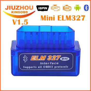

2017 Super Mini ELM327 Bluetooth V1.5 OBD2 auto code reader diagnostic tool ELM 327 Works on Andriod ELM 327 1.5V Free shipping