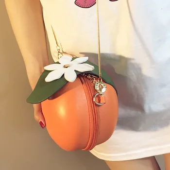 

Circular Orange Lemon Women Bag Zipper Messenger Bags Crossbody Waterproof Handbags Brand Designer Purse Lady Shoulder Bags