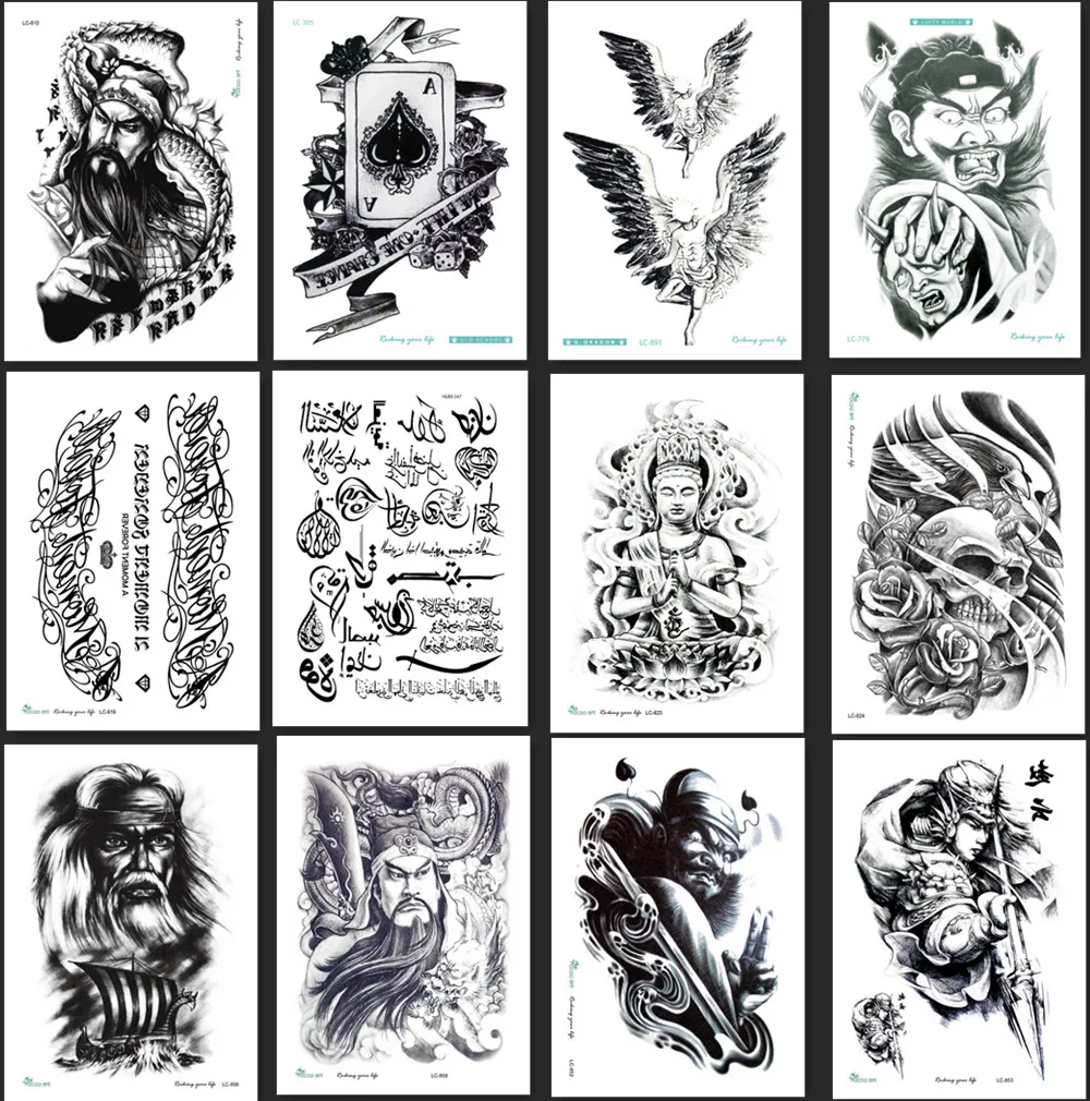 12 مختلف كبيرة سوداء للماء الوشم ملصق بارد الأزياء الجمجمة تصميم الجلد الوشم هيئة الفن المؤقتة الوشم الذراع الساق ماكياج 12 مختلف كبيرة سوداء للماء الوشم ملصق بارد الأزياء الجمجمة تصميم الجلد الوشم هيئة الفن المؤقتة الوشم الذراع الساق ماكياج