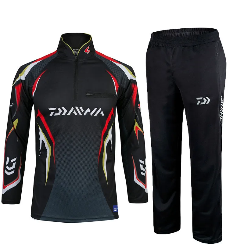 

2019 New Fishing Clothing Sets Outdoor Sportswear Suit Breathable Fishing Clothes Sun UV Protection Fishing Fishing Pants