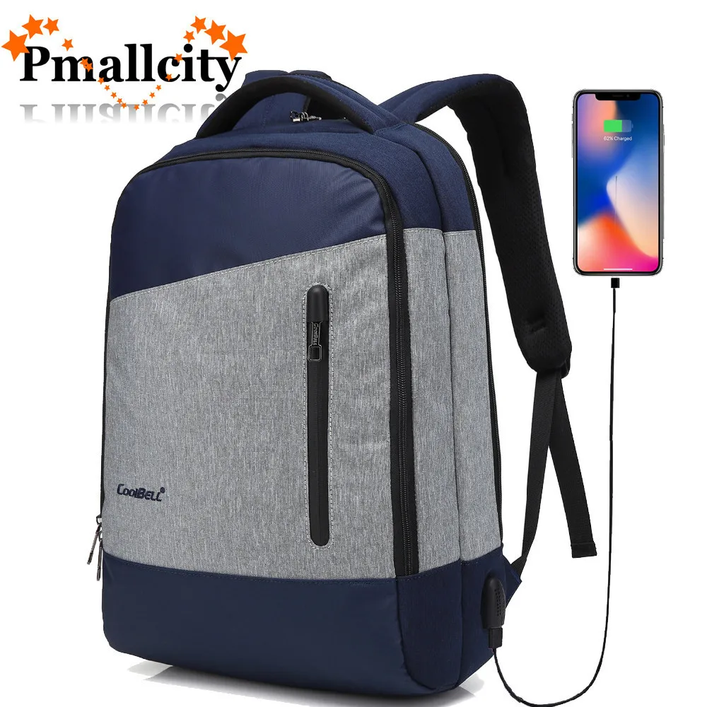 

Cool Bell Waterproof 15.6 15 Inch Laptop bag Men Women Backpack Business Backpack Bag for Laptop Computer External USB Charge