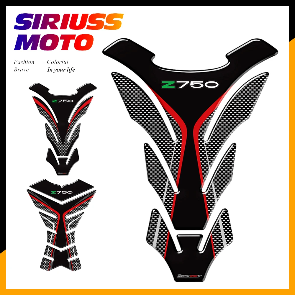 

3D Motorcycle Tank Pad Protector Decal Stickers Case for Kawasaki Z750 Z750R Tank
