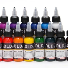 Высокое качество перманентные чернила татуировки 14 цветов Набор 30 мл бутылка пигмент татуировки комплект боди-арт живопись чернила