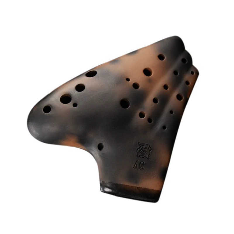 Три трубки 20 отверстий Alto C Ocarina дымчатый ожог тонус переменного тока окарина