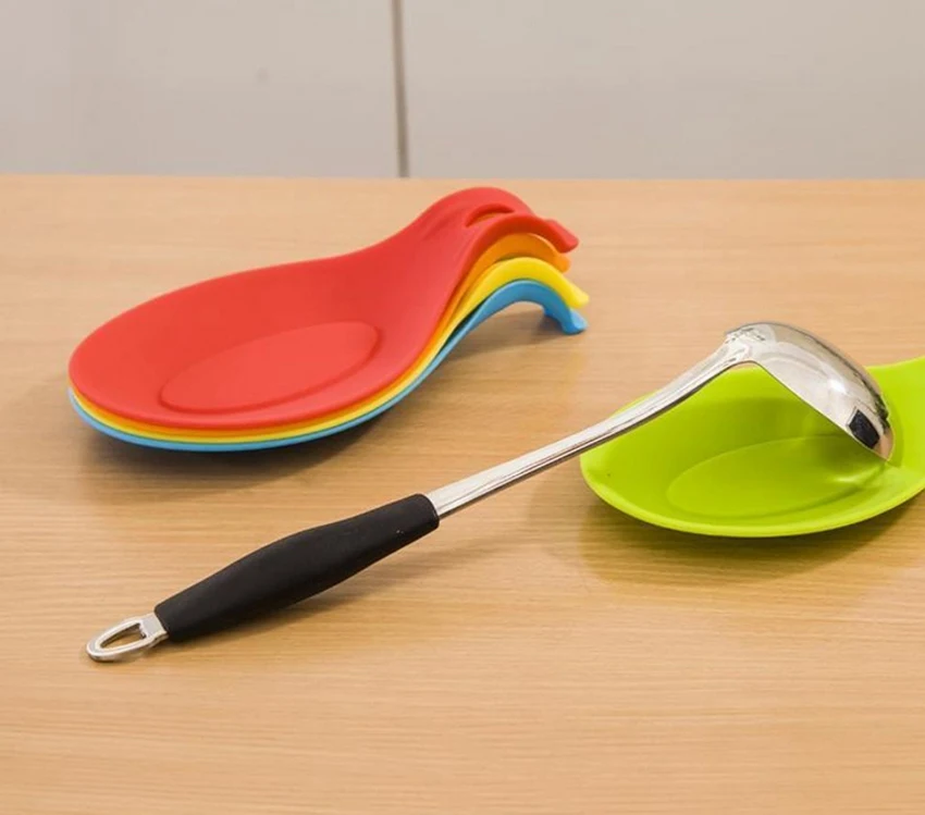 

Fork Spoon Holder Spatula Mat Tool Spoon Rest Heat Utensil Home Placemat