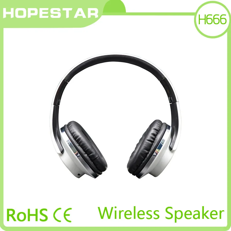 HOPESTAR-H666 2 в 1 bluetooth динамик+ наушники двойного назначения динамик с микрофоном Складной FM радио музыка MP3 MP4 плеер - Цвет: gray