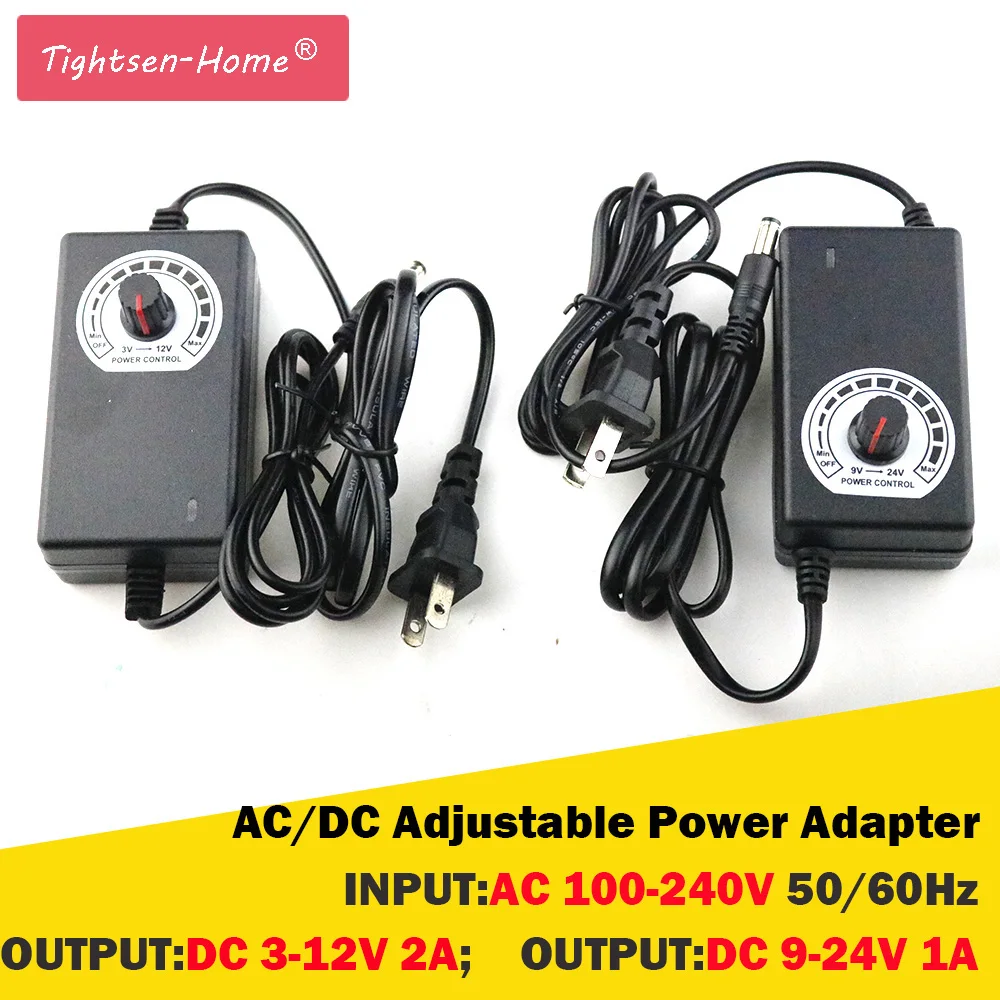 AC100-240V to DC9-24V Adjustable Power Adapter Voltage Current Controller PWM 