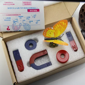 

30 set Ferrite Magnet Kit Education Science Experiment BAR + HORSESHOE + RING MAGNET +comapass size s