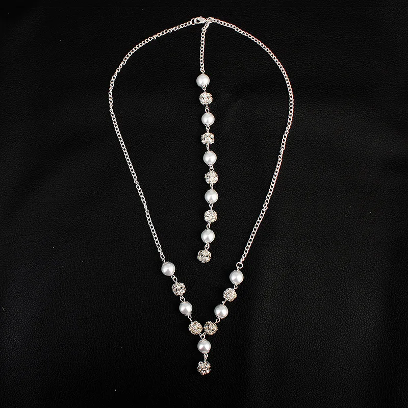 Novel Design Pearl Backdrop Necklaces 