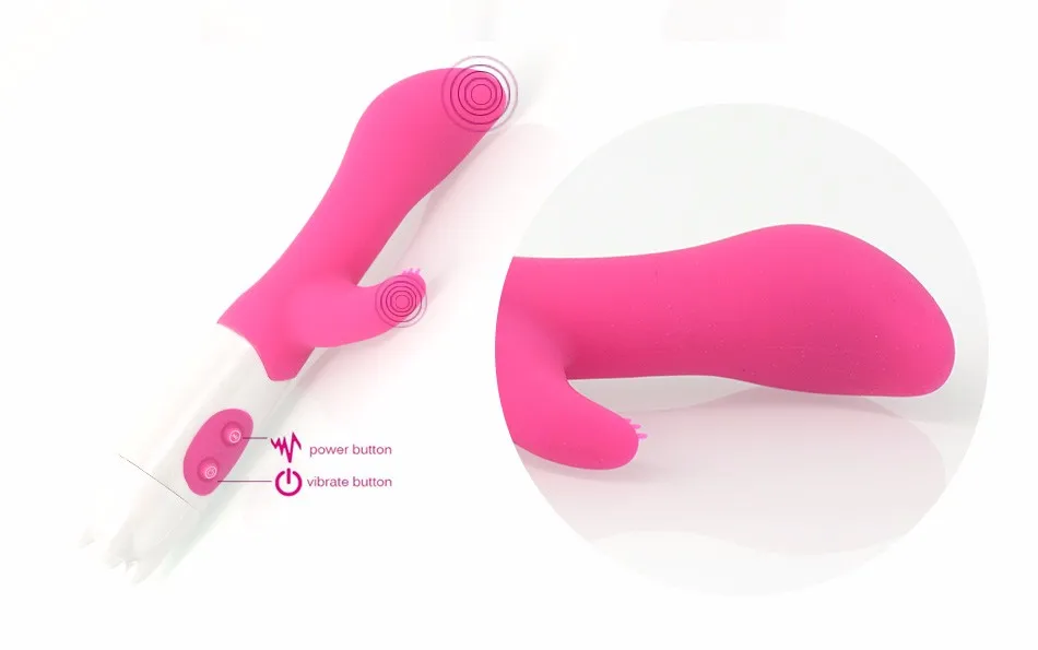 AuReve Hot Sale Dual-Action Rabbit Vibrator For Intense Simultaneous Clitoral & G-Spot Massage Sex Toys For Women Free Shipping 16