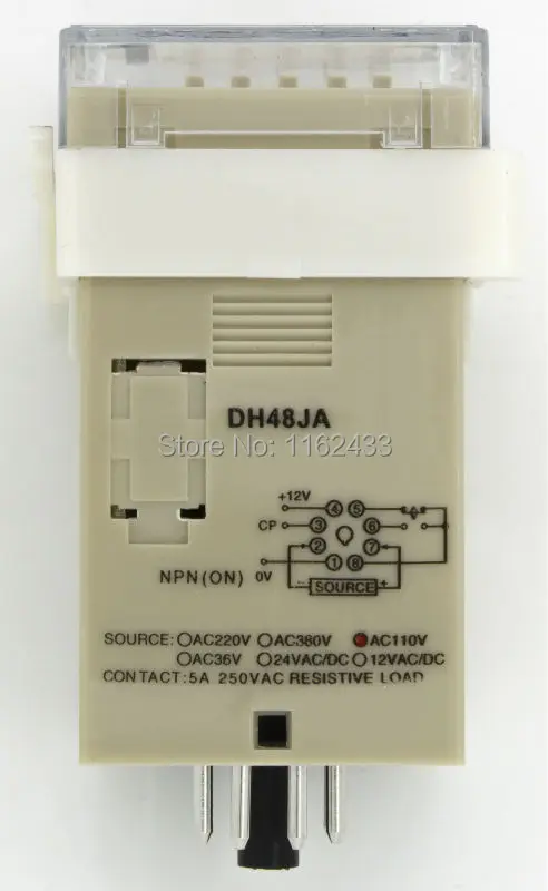 DH48JA DH48J A 8 pin AC 110V Сенсорное Входное Цифровое реле счетчика series 110VAC счета|digital counter