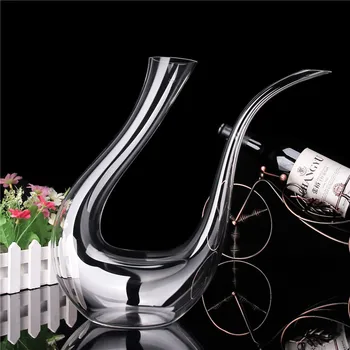 

Artificial Blowing Manual Cold Cut Lead-free Crystal Glass Western Style Oblique Mouth Transparent Wine Decanter