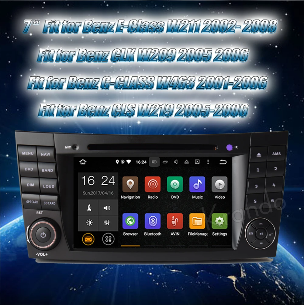 Excellent Krando 7" Android 8.1 car navigation multimedia system for Benz E-class W211 2002-2008 audio radio gps dvd player WIFI 3G DAB+ 1 Excellent Krando 7" Android 8.1 car navigation multimedia system for Benz E-class W211 2002-2008 audio radio gps dvd player WIFI 3G DAB+ 1