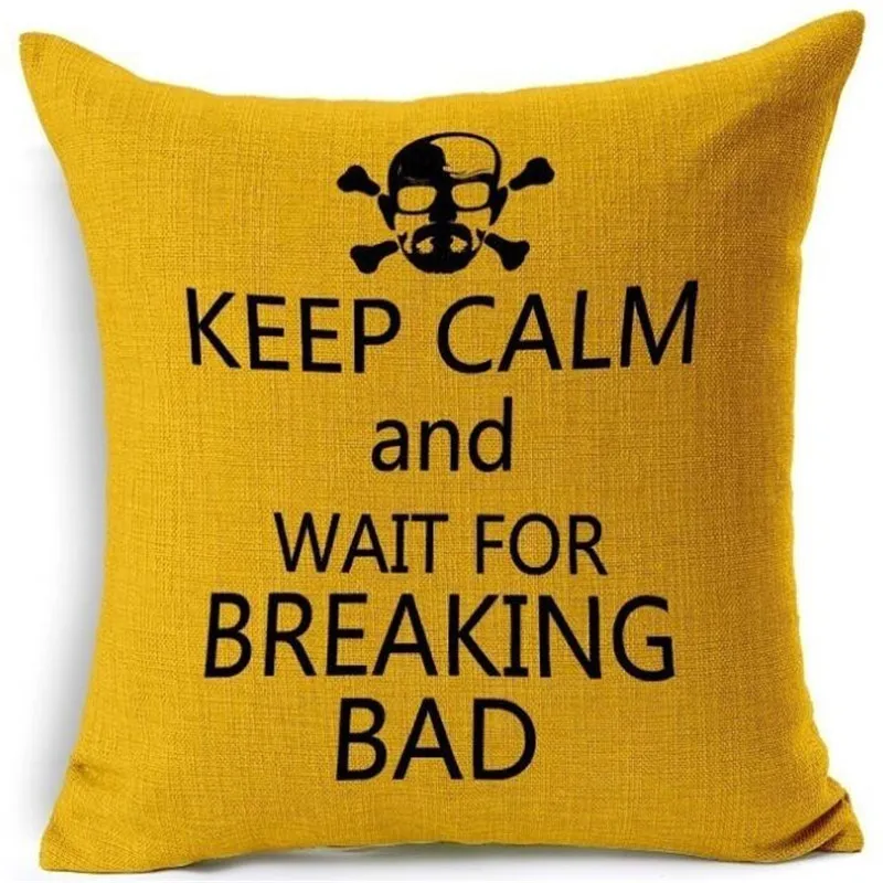 A3 Мультфильм Стиль Breaking Bad печатных пледы Чехлы для диванных подушек автомобиля украшения дома хлопок белье Чехлы для подушек Almofada Cojines - Цвет: A3