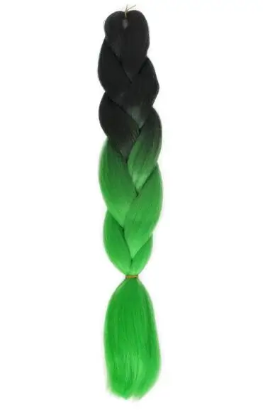 Ombre Kanekalon плетение волос для наращивания 24 дюйма 100 г синтетические вязанные крючком огромные косички Прически серый бордовый - Цвет: #144