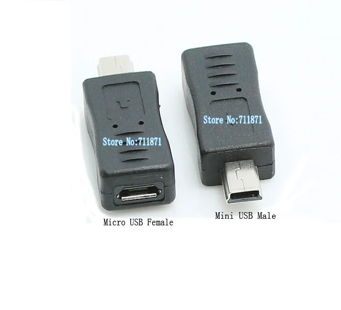 USB2.0 Mini Male Micro Female USB Adapter Mini 5Pin to Micro 5P Connector Mini 5P Male to Micro