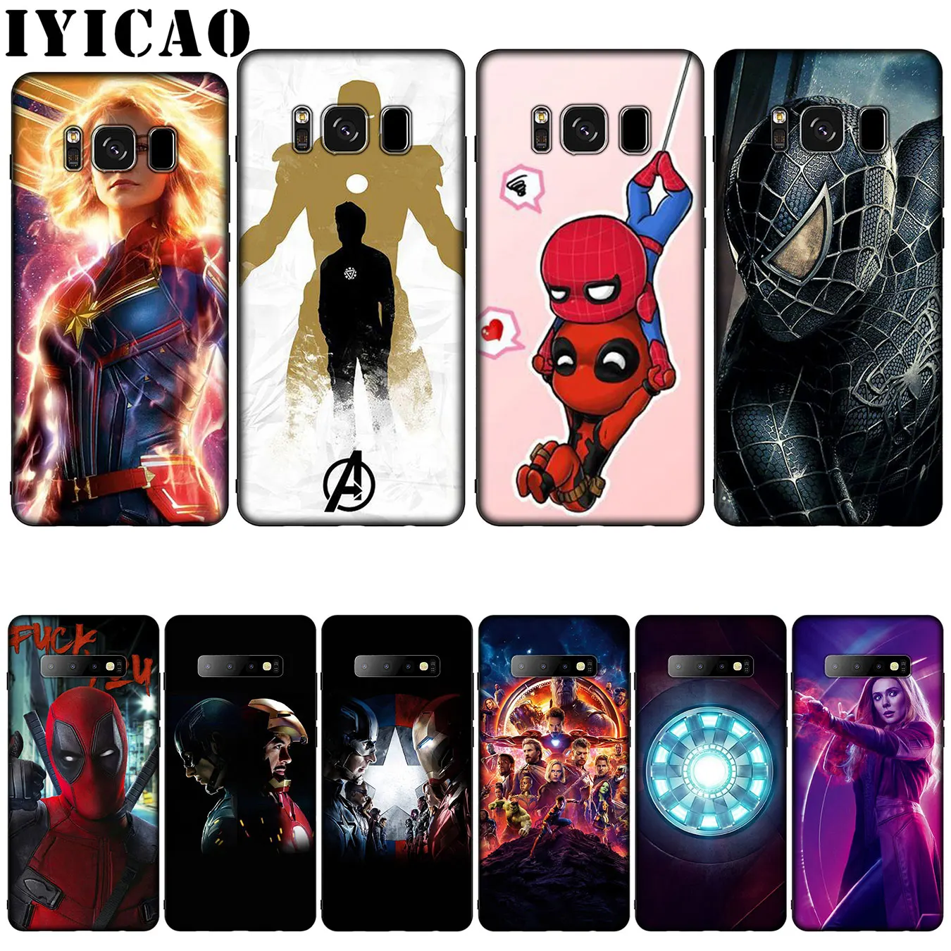 Силиконовый мягкий чехол Marvel Avengers Boutique для Samsung Galaxy S20 S10 S9 S8 Plus Lite Ultra S6 S7 Edge S10e E |