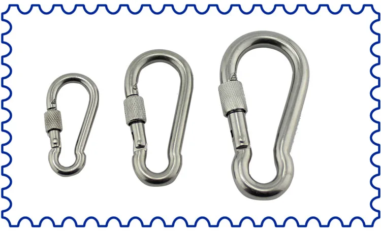 Нержавеющей гайки болтами крюк карабин SUS304 Нержавеющая сталь 9*90 мм ...