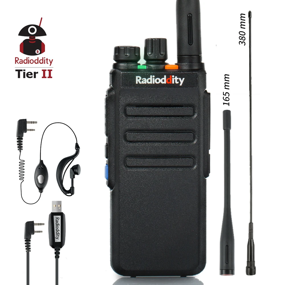 Radioddity GD-77S DMR Dual Band Dual Time слот Ham любительский двухстороннее радио цифровой/аналоговая рация 1024 каналы