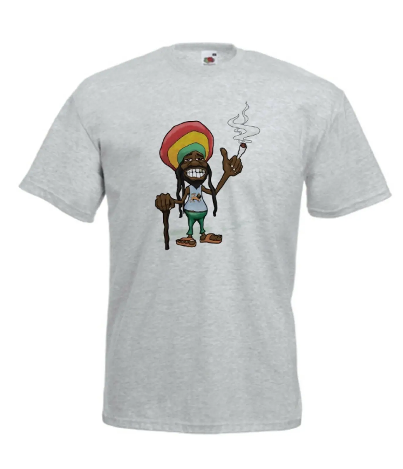 RASTA Регги забавная музыка подарок Новая мужская и женская футболка Топ Размер 8 10