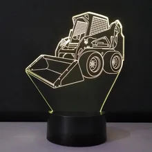 Вилочный погрузчик детская спальня освещение 3d objet свет аварийная Ночная лампа маленькая батарея питание Lampe Enfant светодиодный ребенок Veilleuse