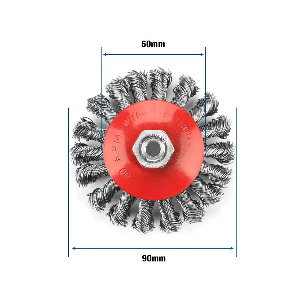 Вращающаяся стальная проволочная щетка, полировальная щетка, колесо для шлифовальной машины, вращающийся инструмент, круглые щетки, диск, Лидер продаж