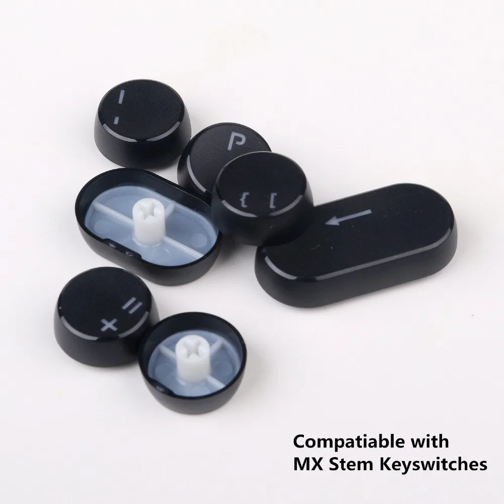 Круглые колпачки клавиш машинки для механической клавиатуры Cherry MX Outemu Stem Doubleshot с