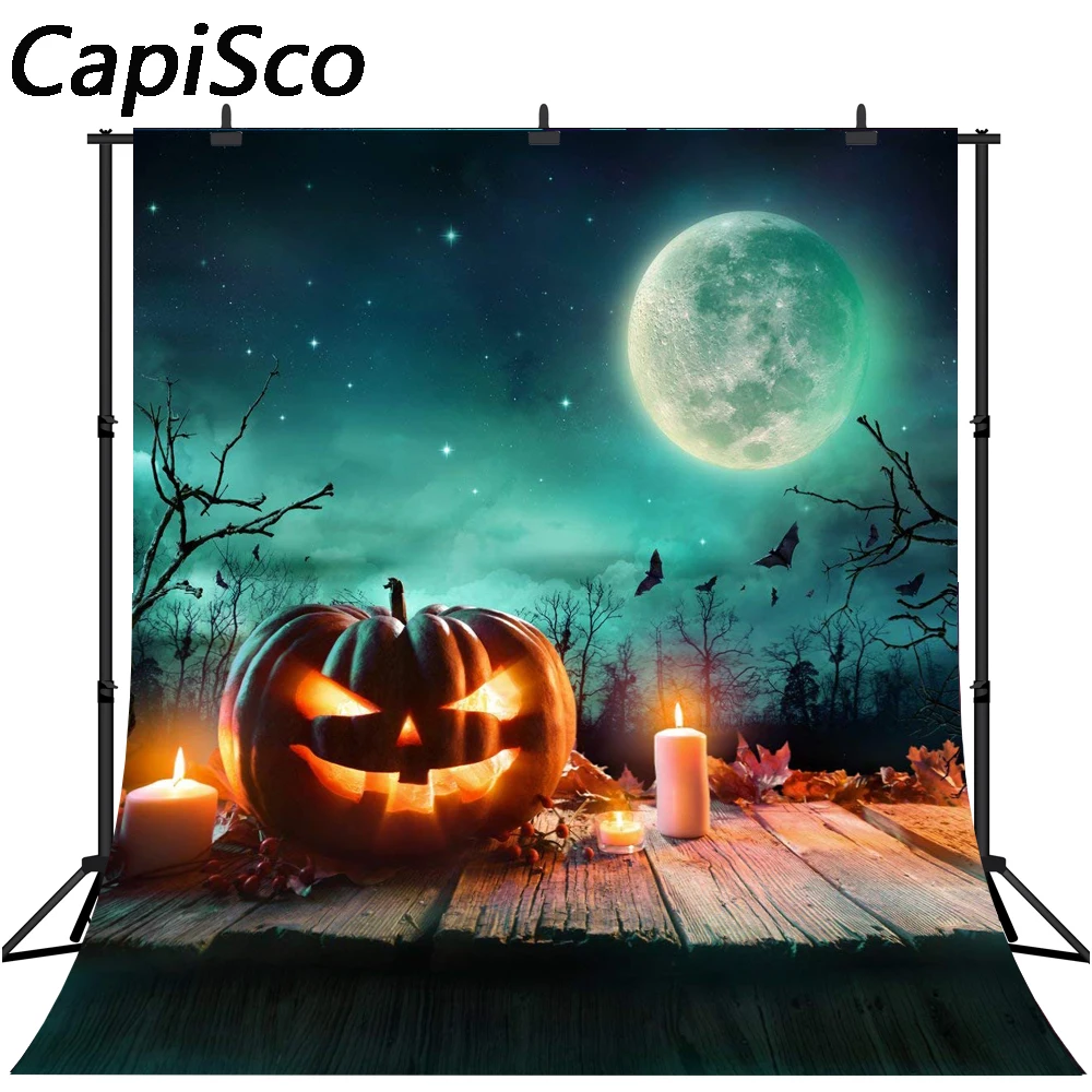 

Capisco Seamless Vinyl Pumpkin Photography Backdrops Halloween Backdrops For Photography Halloween Background For Photo Studio