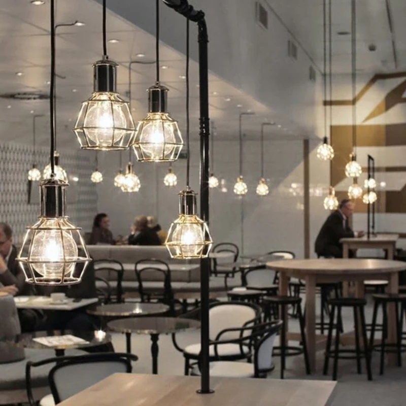 Винтажная промышленная лампа в стиле ретро Подвесная для кафе ресторана