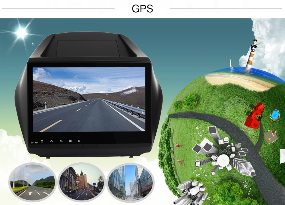 Discount Touch Screen For Hyundai Tucson IX35 2009-2015 Android 7.1 Quad core Car Stereo Radio  GPS Navigation Multimedia Player 5