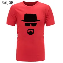 Новинка, модные футболки с надписью «Breaking Bad», мужские хлопковые футболки с коротким рукавом Heisenberg, мужские футболки, крутые футболки, топы