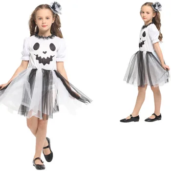 

Pumpkin Girl Tutu Dress Cosplay Costume Kids Halloween Party Dresses Girl Dress Summer Children Dress Up Clothing Birthday