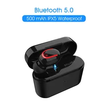 2019 Новый слог Q26 Bluetooth V5.0 наушники Беспроводной стерео вкладыши слог Bluetooth гарнитура для телефона один слог Q26