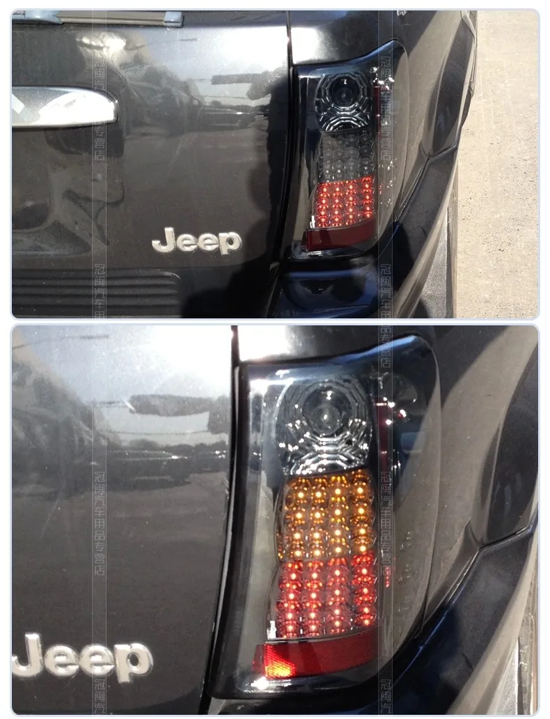 Автомобильный Стайлинг для jeep Grand Cherokee задняя фара 99-04 для Grand Cherokee задний автомобиль свет, светодиодные задние фонари свет с 2 шт