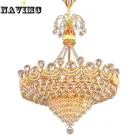 Dining Room LED Pendant Lamp Romantic Heart Crystal Kitchen Pendant Light Fixture for Restaurant