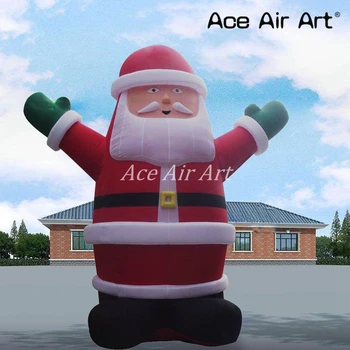 Cheap Wonderful Huge Durable X-mas Inflatable Santa Claus For Christmas Decoration Come With Air Blower