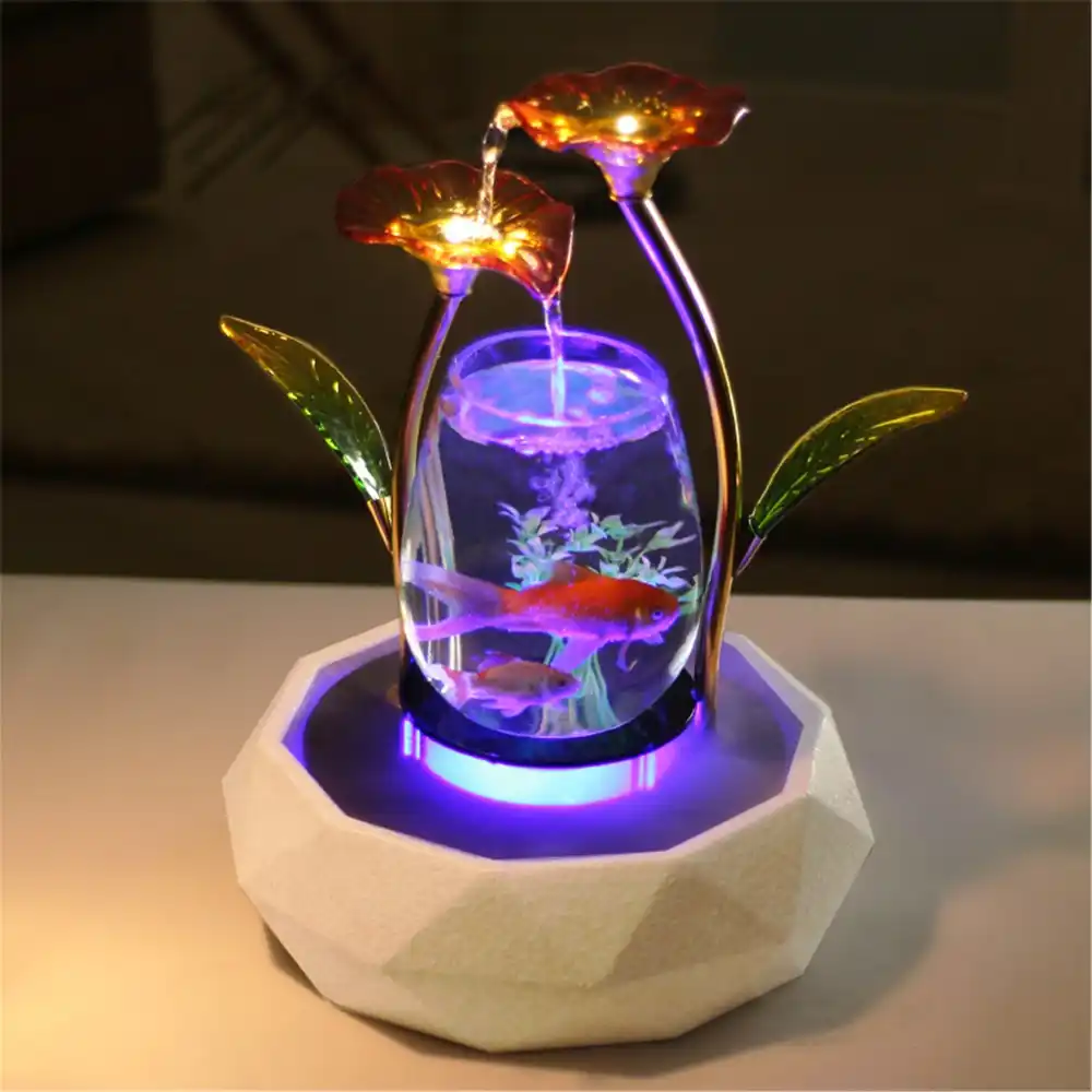 Detail Feedback Questions about Tabletop Water Feature Lotus Fountain