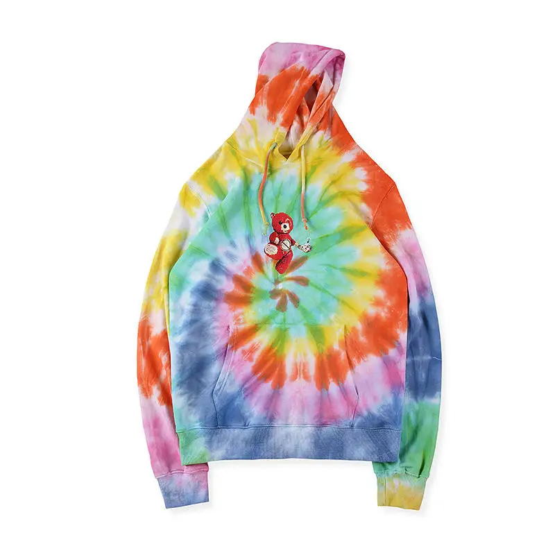 

Travis Scott ASTROWORLD Hoodies Mannen Vrouwen Streetwear Regenboog Tie-Verven Kwaliteit Lil Peep Sweatshirts ASTROWORLD Hoodie
